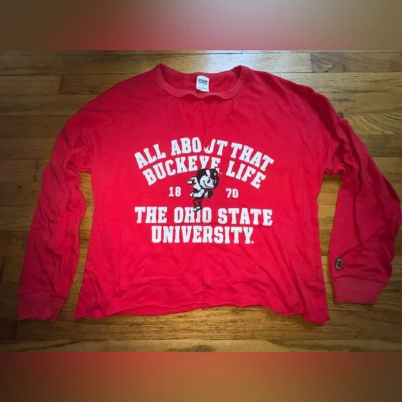 PINK Victoria Secret Cropped Sweatshirt - Picture 1 of 6